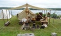 Summer in Nova Scotia: Reenactors Camp Royalty Free Stock Photo