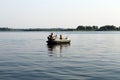 Summertime recreational boat fishing