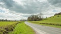 Summertime scenery along the roadside in the Welsh countryside. Royalty Free Stock Photo