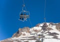 Summertime skiing and snowboarding at Mt. Hood