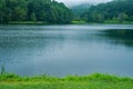 A Summer View of Abbott Lake, Peaks of Otter Royalty Free Stock Photo