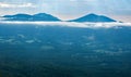 Summertime View of Clouds Around the Peaks of Otter