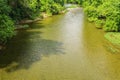 Summertime View of the  Roanoke River Royalty Free Stock Photo