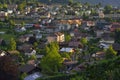 Summertime view of Thun city, Switzerland. Royalty Free Stock Photo