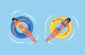 Summertime, Women Bikini Swimsuit, Inflatable Ring