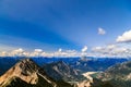 On the summit of an alpine peak Royalty Free Stock Photo