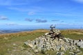 Summit cairn on Harter Fell, Mardale Royalty Free Stock Photo