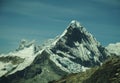 Summit Caraz in Cordilleras, Peru Royalty Free Stock Photo