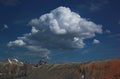 Summit cloud over imogene pass Royalty Free Stock Photo