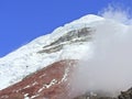 The summit of the cotopaxi volcano Royalty Free Stock Photo