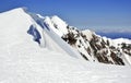 Summit crater on Mount Saint Helens volcano in the Cascade Mountains, Washington State Royalty Free Stock Photo