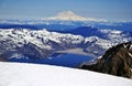 Summit crater on Mount Saint Helens volcano in the Cascade Mountains, Washington State Royalty Free Stock Photo