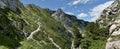 Summit of Crna prst in Triglav national park in Slovenia