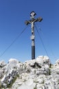 Summit cross on Breitenstein mountain Royalty Free Stock Photo