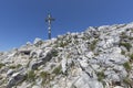 Summit cross on Breitenstein mountain Royalty Free Stock Photo