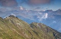 Summit cross in Carnic Alps, Sillian, Puster valley, Austria
