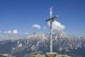 Summit cross of the Hohe Asitz Royalty Free Stock Photo