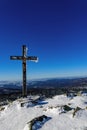 Summit cross on the Lusen