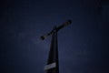 Summit cross at night, Rotwand mountain, Bavaria, Germany Royalty Free Stock Photo