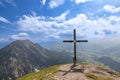 Summit cross of Stoderzinken mountain, Austria Royalty Free Stock Photo