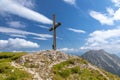 Summit cross of Stoderzinken mountain, Austria Royalty Free Stock Photo