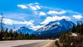 The summit of the four lane Coquihalla Highway Royalty Free Stock Photo