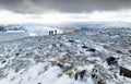 Summit of Helvellyn in winter. Royalty Free Stock Photo