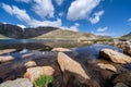 Summit Lake along the Mt. Evans Scenic Byway in Colorado Royalty Free Stock Photo