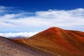 The summit of Mauna Kea, a dormant volcano on the island of Hawaii, USA Royalty Free Stock Photo