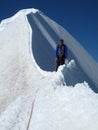 Summit of Monch mountain Royalty Free Stock Photo