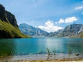 The summit of Mount Pinatubo Crater Lake Royalty Free Stock Photo