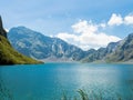 The summit of Mount Pinatubo Crater Lake Royalty Free Stock Photo