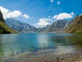 The summit of Mount Pinatubo Crater Lake Royalty Free Stock Photo
