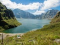 The summit of Mount Pinatubo Crater Lake Royalty Free Stock Photo