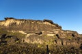 Summit of Mount Roraima, volcanic black stones, Venezuela. Royalty Free Stock Photo