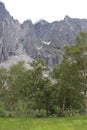 The summit of mount Trollveggen.