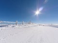 The summit of mountain Helmos Royalty Free Stock Photo