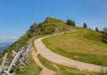 Summit of Mt. Rigi in Switzerland in summer Royalty Free Stock Photo