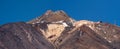 Summit Panorama of Teide volcano peak in Tenerife, Canary islands, Spain. Royalty Free Stock Photo