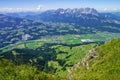 Summit panoramic view from Kitzbuhel peak,Tirol,Austria