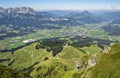 Summit panoramic view from Kitzbuhel peak,Tirol,Austria