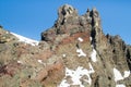 Summit Pinnacle of Three Fingered Jack, central Oregon, USA Royalty Free Stock Photo