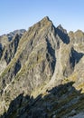 Summit - Posrednia Gran Prostredny hrot, Stredohrot. One of the 14 peaks included in the so-called Great Crown of the Tatra