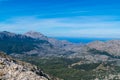 Summit of Puig Major in Tramuntana mountains, GR 221, Mallorca Royalty Free Stock Photo