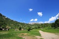 Summit rock panorama landscape of the mountains in Italy