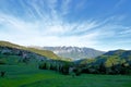 Summit rock panorama landscape of the mountains in italy