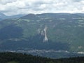 Summit rock panorama landscape of the mountains in south tyrol italy europe