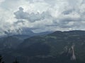 Summit rock panorama landscape of the mountains in south tyrol italy europe