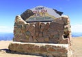 Summit sign of Pikes Peak, Colorado Royalty Free Stock Photo