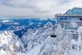 Summit station of cable car on Zugspitze mountain